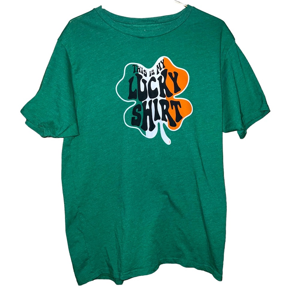 My lucky T-shirt, Irish, four leaf clover graphic